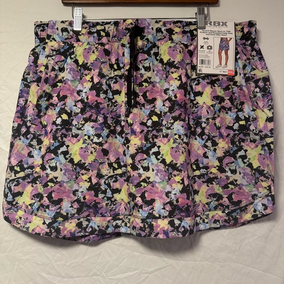 RBX Pants - RBX Women's Multicolor Skort with Side Pockets Bike Shorts Foral XXL 17inch New